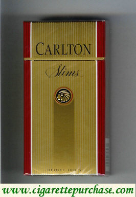 Carlton Slims 100s cigarettes Filter gold